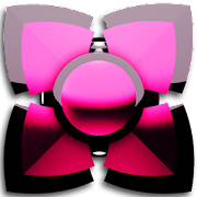 pink black 3D Next Launcher