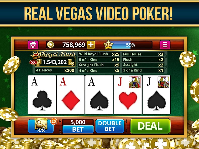 Video Poker Play Poker Offline 