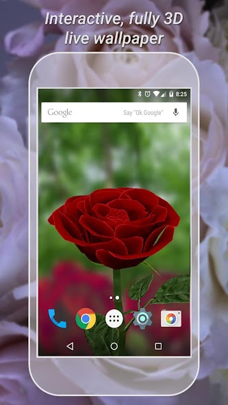 3D Rose Live Wallpaper