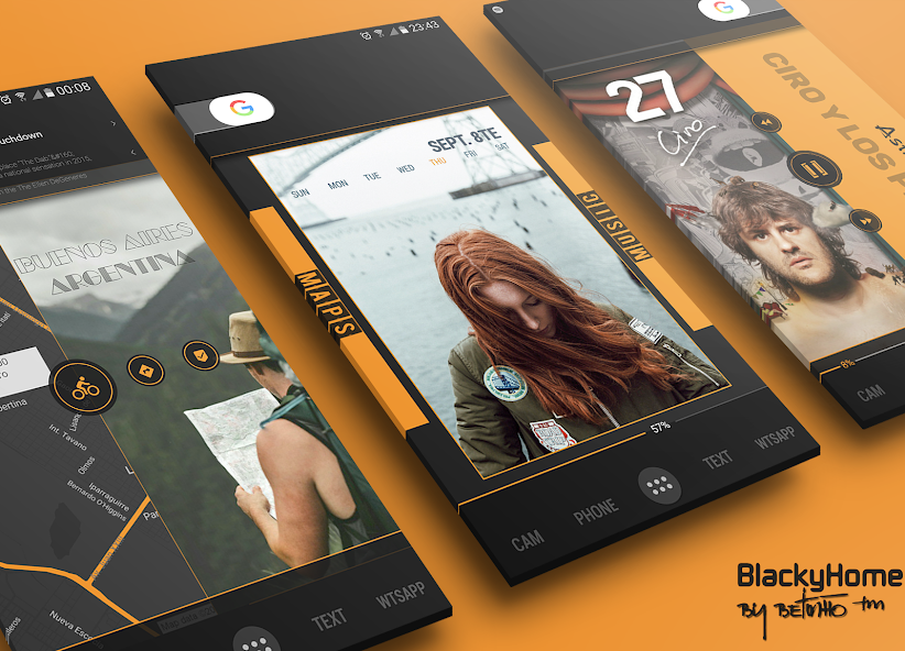 BlackyHome for Klwp