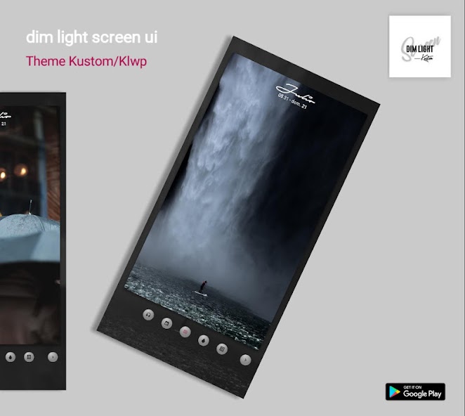 Dim Light Screen UI Klwp/Kustom