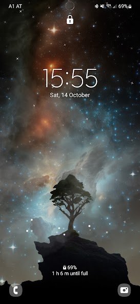 3D Moon Tree Live Wallpaper