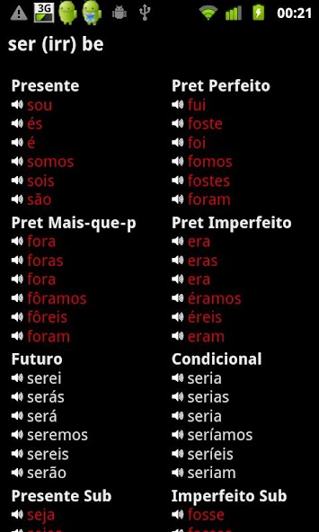 Portuguese Verbs Pro