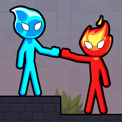 Stickman Red boy and Blue girl 