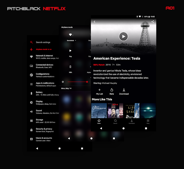 PitchBlack - Substratum Theme