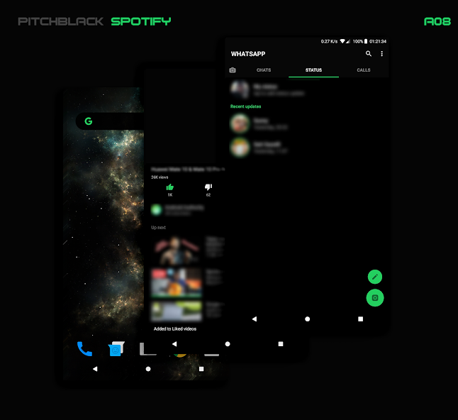 PitchBlack - Substratum Theme