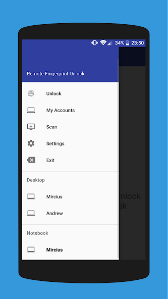 Remote Fingerprint Unlock