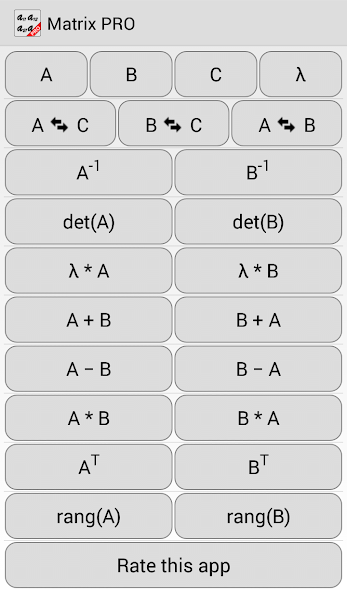 Matrix Calculator PRO