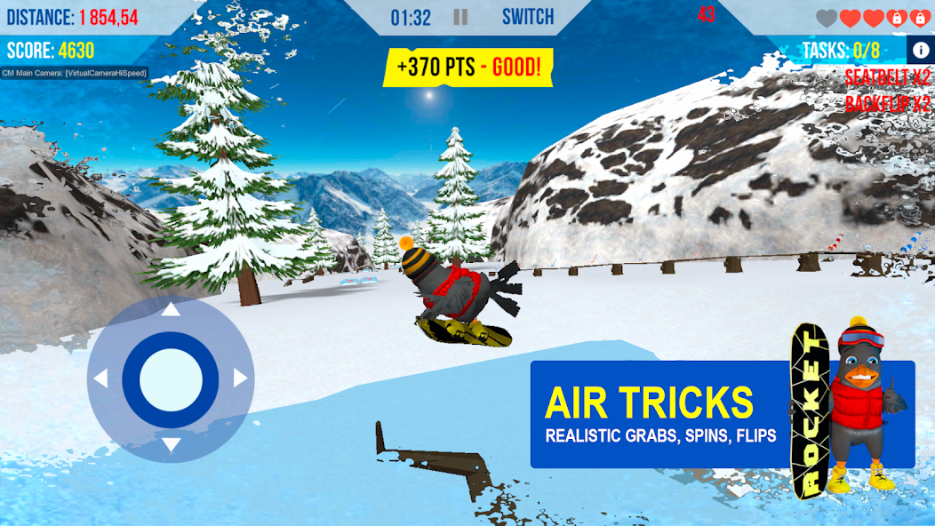 SnowBird: Snowboarding Games 