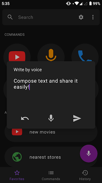 Voice Search: Fast assistant