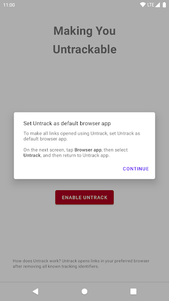 Untrack: Stop Link Tracking