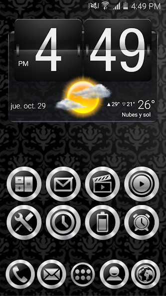 ICON PACK SILVER METAL THEME