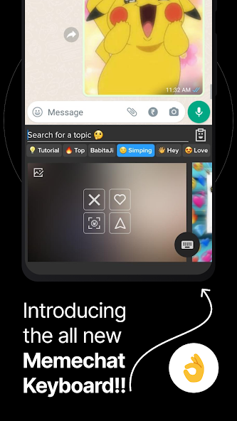 MemeChat: Meme, Keyboard, News