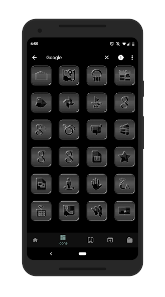 Black Glass Icons