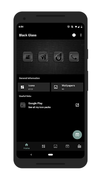 Black Glass Icons