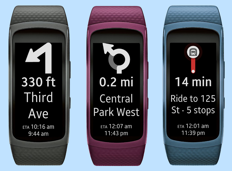 Gear Fit2 Navigation