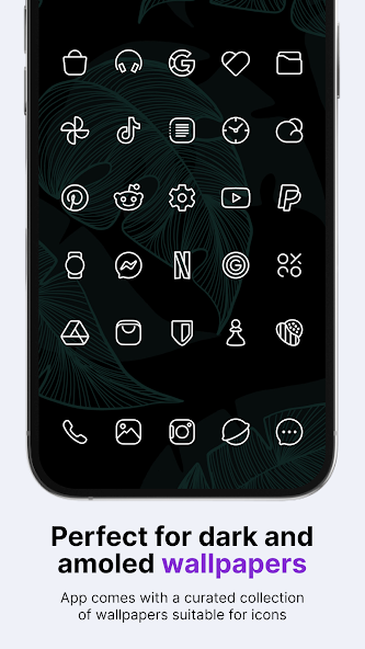 Caelus White: linear icon pack