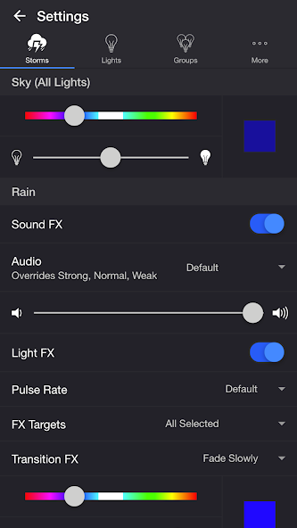 Thunderstorm for LIFX