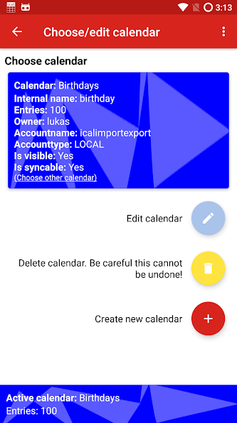 iCal Import/Export CalDAV