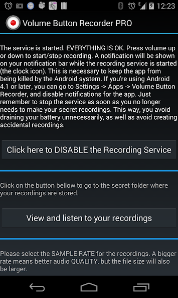 Volume Button Recorder PRO