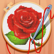 Cross-Stitch: Coloring Book 